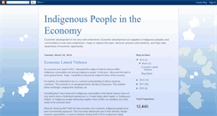 Desktop Screenshot of indigenouspeopleintheeconomy.blogspot.com