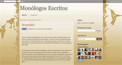 Desktop Screenshot of monologosescritos.blogspot.com