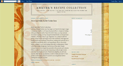 Desktop Screenshot of amandasrecipecollection.blogspot.com