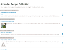 Tablet Screenshot of amandasrecipecollection.blogspot.com