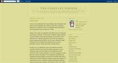 Desktop Screenshot of constantwhiner.blogspot.com