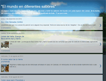 Tablet Screenshot of mundoendiferentessabores.blogspot.com