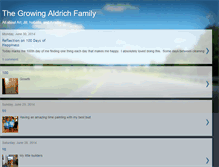 Tablet Screenshot of growingaldrichfamily.blogspot.com