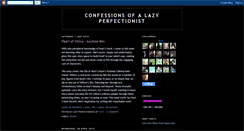 Desktop Screenshot of lazyperfectionista.blogspot.com