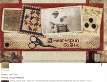 Tablet Screenshot of heartspunquilts.blogspot.com