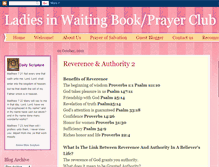 Tablet Screenshot of ladiesinwaiting4manifestation.blogspot.com