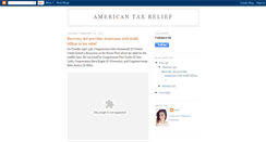 Desktop Screenshot of americantaxrelief-info.blogspot.com