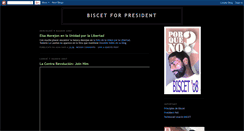 Desktop Screenshot of biscetforpresident.blogspot.com