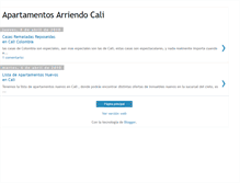 Tablet Screenshot of apartamentos-arriendo-cali.blogspot.com