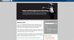 Desktop Screenshot of michaeljacksonlifestory.blogspot.com