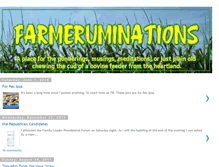 Tablet Screenshot of farmeruminations.blogspot.com