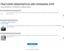 Tablet Screenshot of fraccionesdemocraticaschihuahua.blogspot.com