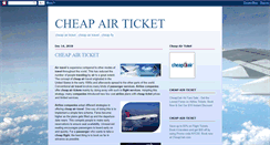 Desktop Screenshot of cheap-air-ticket.blogspot.com