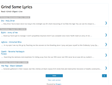 Tablet Screenshot of grindsomelyrics.blogspot.com