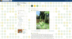 Desktop Screenshot of ourgrowingdays.blogspot.com