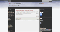 Desktop Screenshot of howtoseo-optimization.blogspot.com