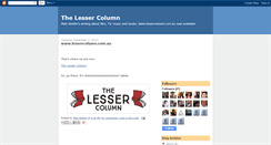 Desktop Screenshot of lessercolumn.blogspot.com