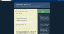 Desktop Screenshot of justaquickquestion.blogspot.com