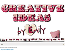 Tablet Screenshot of emilycreativeideas.blogspot.com