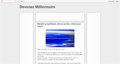 Desktop Screenshot of devenezmillionnaire.blogspot.com