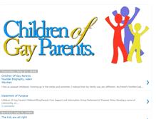 Tablet Screenshot of childrenofgayparentsblog.blogspot.com