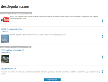 Tablet Screenshot of desdepobra.blogspot.com