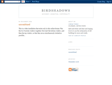 Tablet Screenshot of birdshadows.blogspot.com