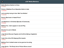 Tablet Screenshot of lostmediamentions.blogspot.com