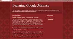 Desktop Screenshot of learningandteachinggoogleadsense.blogspot.com