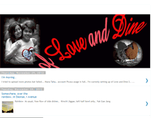 Tablet Screenshot of ofloveanddine.blogspot.com
