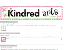 Tablet Screenshot of kindredarts.blogspot.com