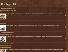Tablet Screenshot of elliesveganlife.blogspot.com