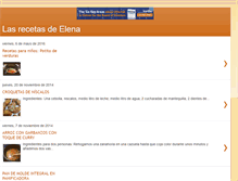 Tablet Screenshot of lasrecetasdelena.blogspot.com