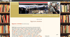 Desktop Screenshot of egypt2011elections.blogspot.com