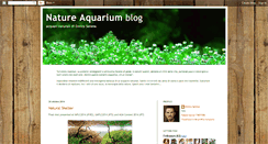 Desktop Screenshot of natureaquariumblog.blogspot.com