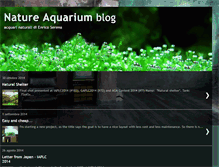 Tablet Screenshot of natureaquariumblog.blogspot.com