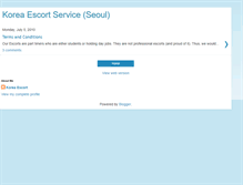 Tablet Screenshot of koreaescort.blogspot.com