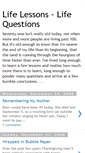 Mobile Screenshot of lifelessons-lifequestions.blogspot.com