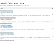 Tablet Screenshot of mysocalledasianlife.blogspot.com