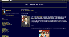 Desktop Screenshot of mjvscommonsense.blogspot.com