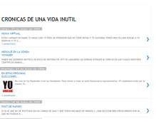 Tablet Screenshot of cronicasdeunavidainutil.blogspot.com