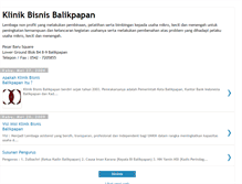 Tablet Screenshot of klinikbisnisbalikpapan.blogspot.com