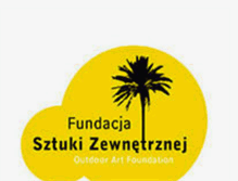 Tablet Screenshot of fundacjasztuki.blogspot.com