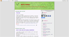 Desktop Screenshot of bertswords.blogspot.com