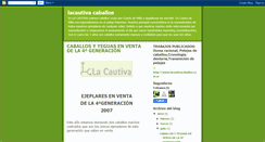 Desktop Screenshot of lacautiva-caballos.blogspot.com