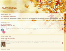 Tablet Screenshot of lovecriminal.blogspot.com