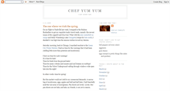 Desktop Screenshot of chefyumyum.blogspot.com