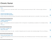 Tablet Screenshot of chronichumor.blogspot.com