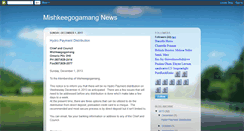 Desktop Screenshot of mishkeegogamang.blogspot.com