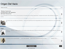 Tablet Screenshot of origendelvacio.blogspot.com
